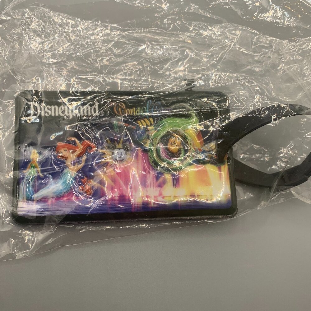 Disneyland World of Color Travel Luggage Tag NEW IN PACKAGE